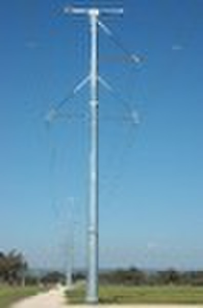 Power Line Transmission Pole