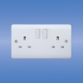 wall socket, 2-Gang switches (UK standard)