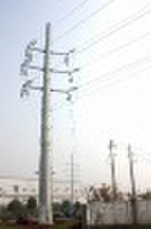 Corner Transmission Power Pole