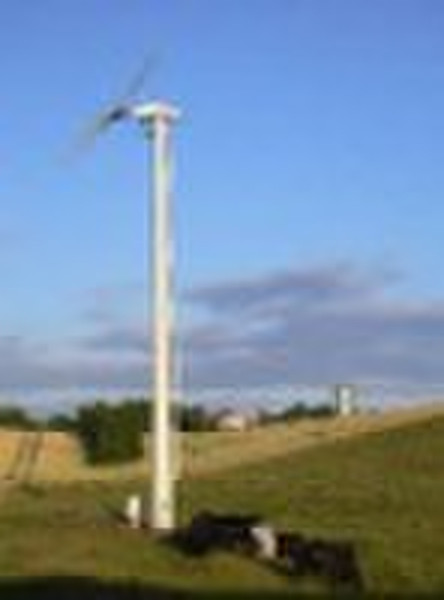 Wind Turbine Cylindrical Steel Mast with Ladder