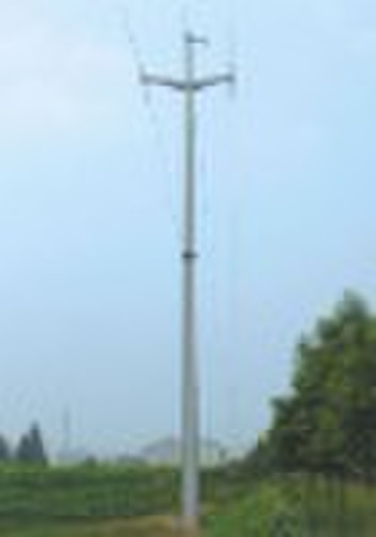 110KV single circuit straight steel power pole