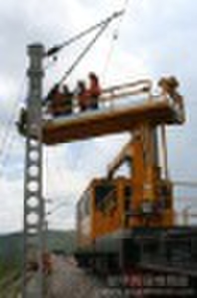 overhead contact Pillar of electrified railway