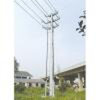 Dual-Line Terminal Power Pole (10kV)