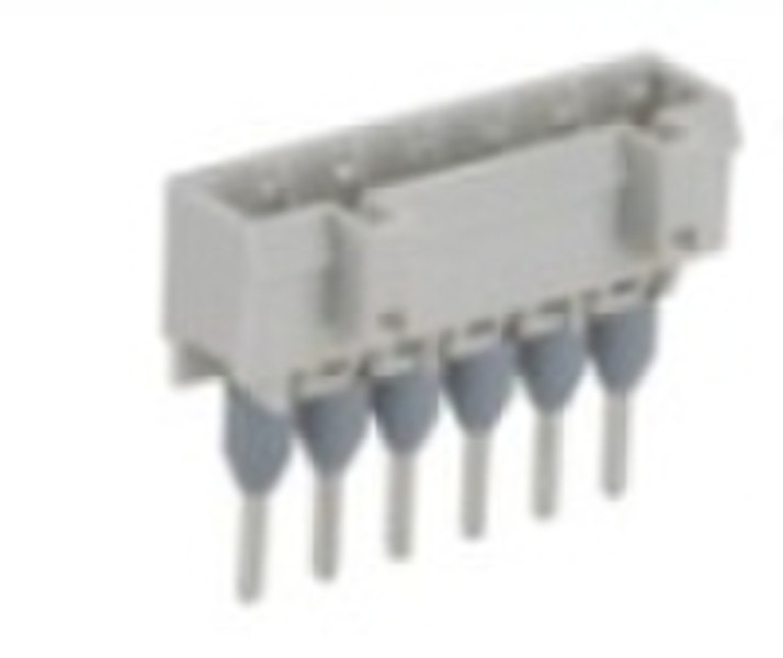 Straight solder pin plug