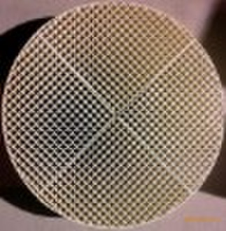 Extruded honeycomb foundary filter