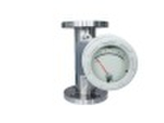 Metal tube rotameter with output and display