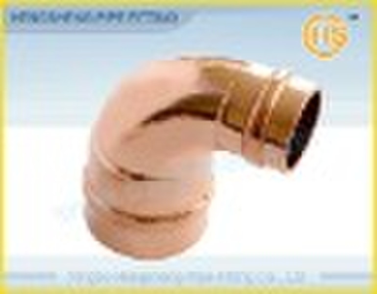 Red -90 degree Copper Elbow -Short Radius C x C