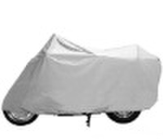 practical silvery motorcycle cover