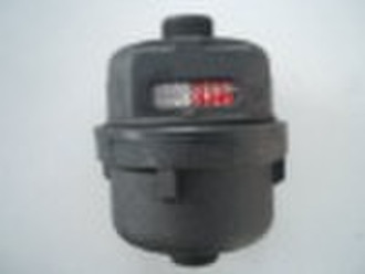 Plastic volumetric rotary piston water meter