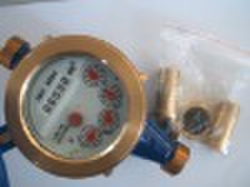 Brass body multi-jet water meter (for cold water)