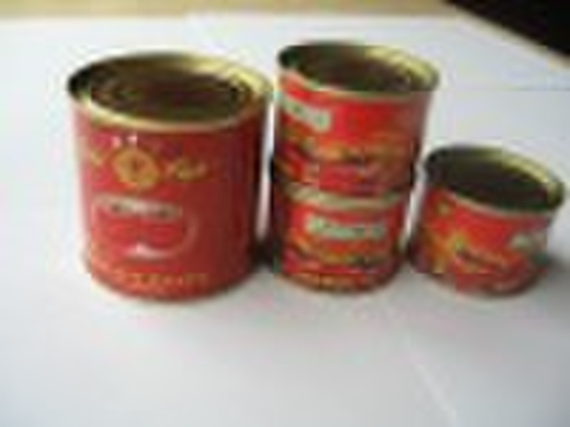 70g and 198g canned tomato paste