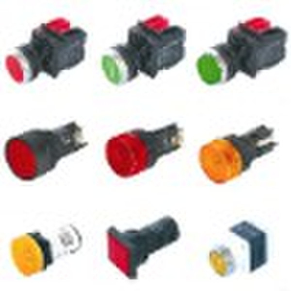 Button switch & signal beacon unit