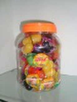 mini fruit jelly in jar