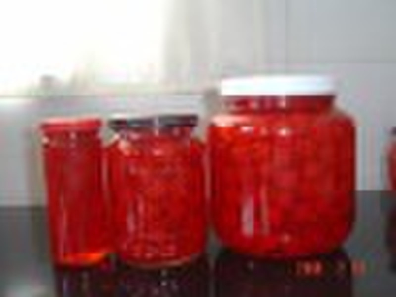 Canned Fruit Maraschino Cherries in syrup (red col