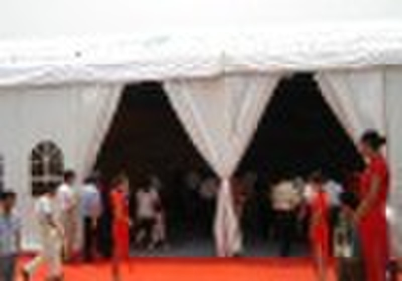 exhibition tent with awning