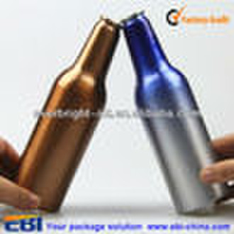 aluminum soft drink bottle