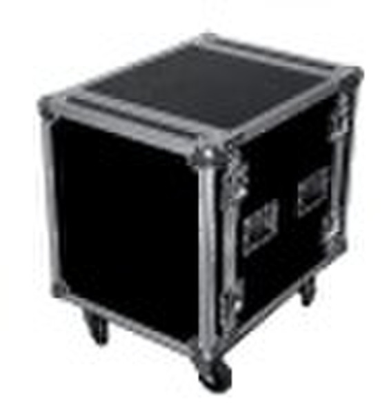 Durable 12U Amp rack case with casters