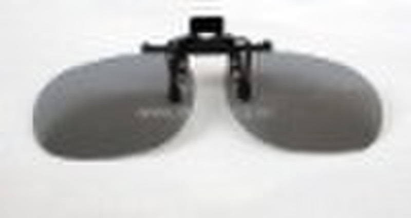 clip on 3D glasses with polarized lens