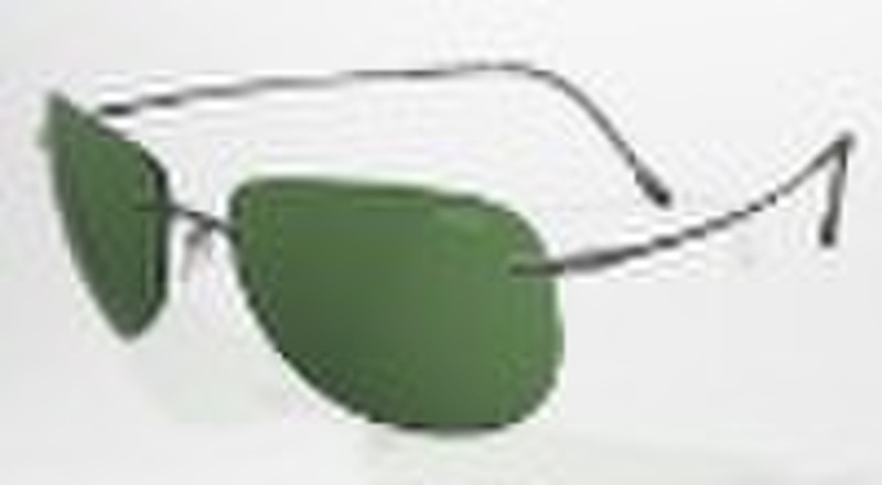 Titanium rimless sunglasses