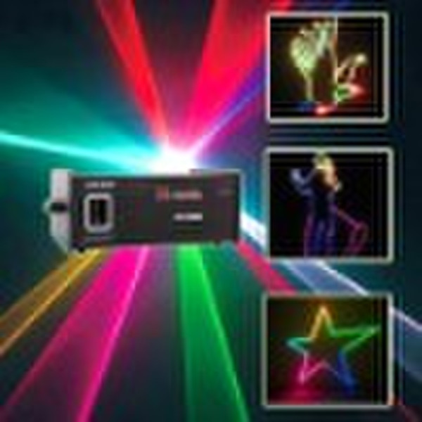 2W RGB full color carton  stage laser light