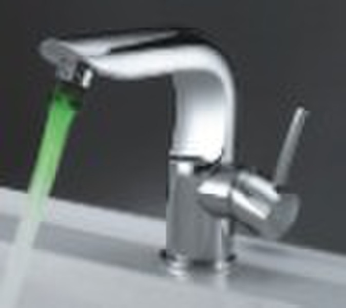 Led basin mixer