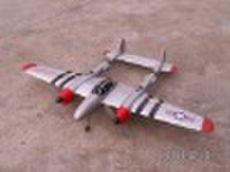 R / C Самолет, RC самолет Р-38 (RTF), электрический RTF воздуха