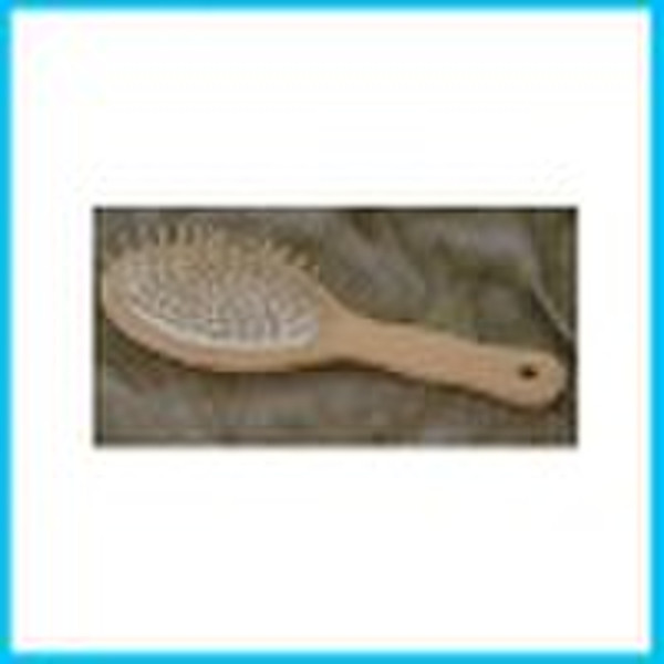 Wooden hair brush