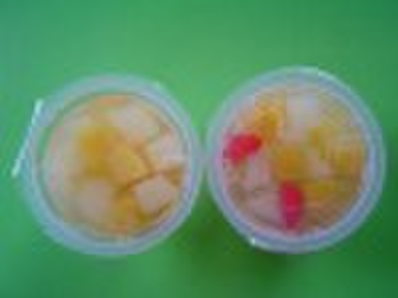 Mixed Fruit in weichem Kunststoff Cup