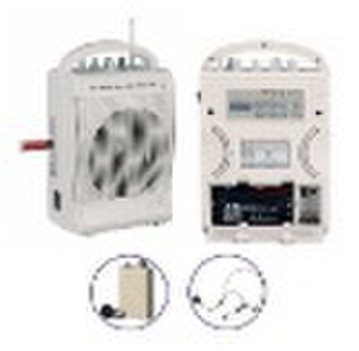 wireless PA amplifier with FM radio and USB/SD por