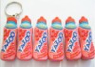 fashion soft PVC keychain/rubber PVC keychain