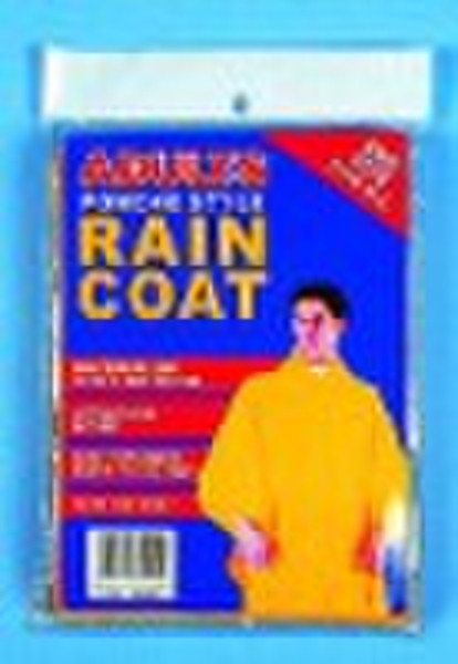 ADULT RAIN PONCHO 52"X80"