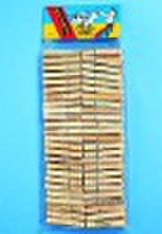 100PC HOLZ CLOTHESPINS 70X9X13MM