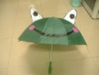 Cartoon children umbrella