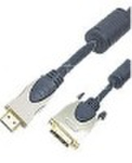 HDMI plug to DVI(18+1) plug with cable  /HDMI cabl