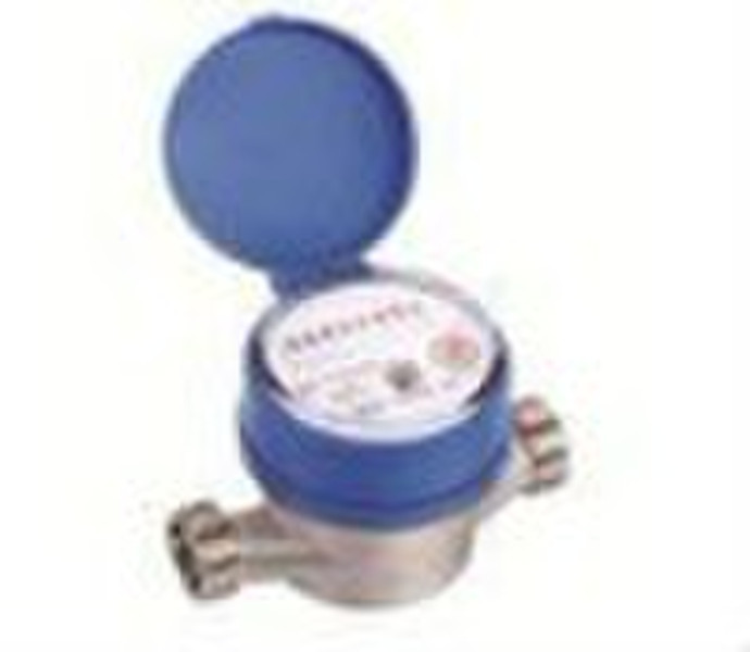 single jet dry type vane wheel water meter