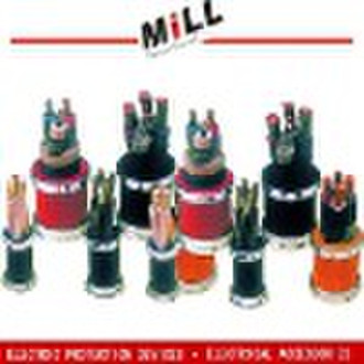 Colliery rubber sheathed cable