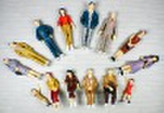 1:25 scale painted figures for the model train lay