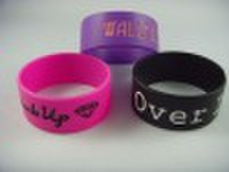 debossed silicone bracelet