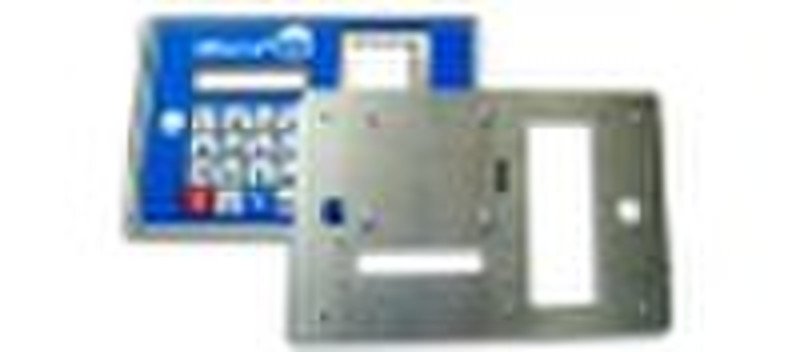 membrane switch with aluminum panel