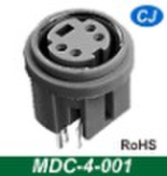 MINI DIN 4 PIN connector,Jack socket