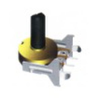 Kohlenstoff-Potentiometer mit isoliertem Schaft