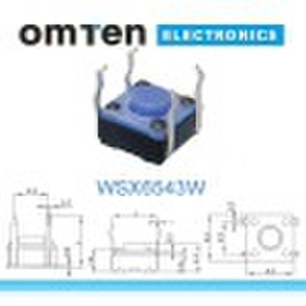 6,5 * 6,5 * 4,3 Einsetzen Wasserdicht Tact Switch