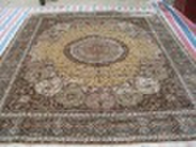 100% handmade Persian silk carpet