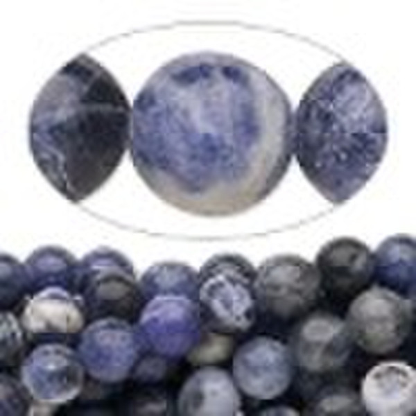 Gems---Natural sodalite round bead