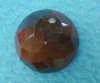 Semi precious stone --- Red tiger eye faceted roun