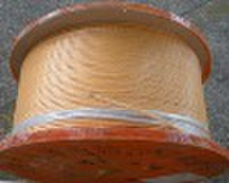 Self-bonding glass-fiber covered polyimide film wr