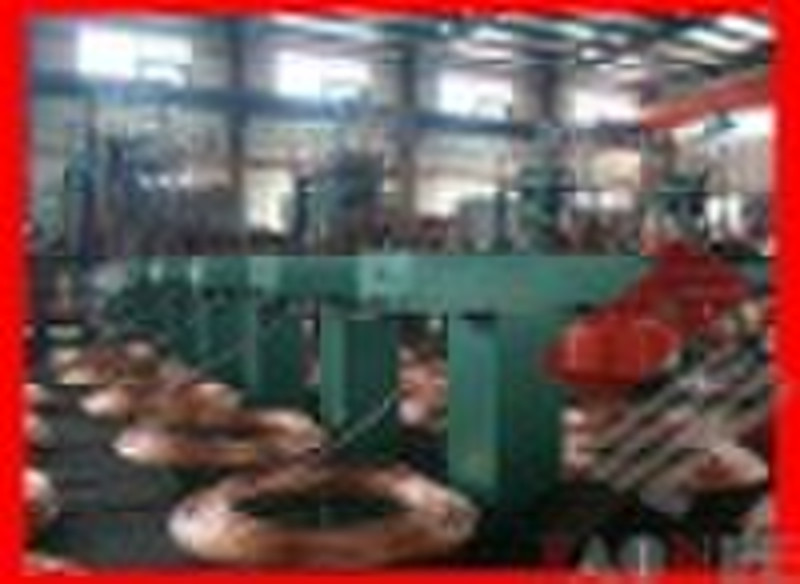 Upward continuous copper casting machine