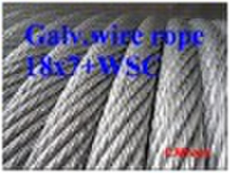 Galvanized steel wire rope 19x7