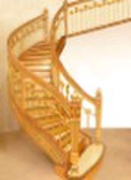 solid wood stair