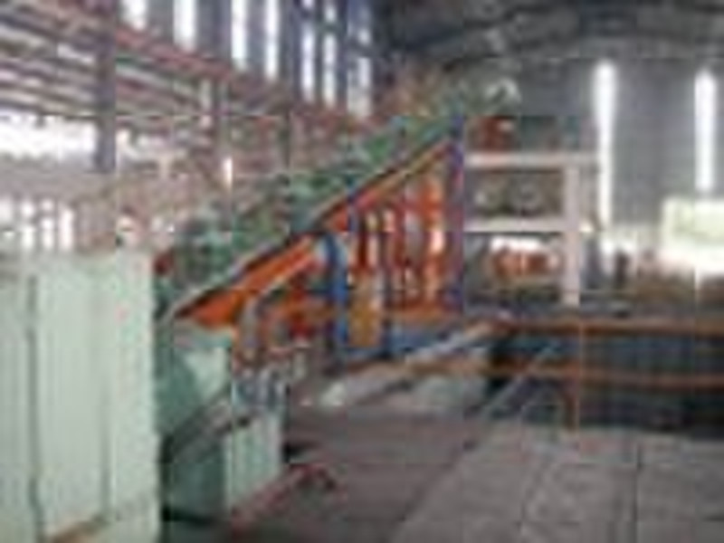 Continuous casting and rolling system for copper r